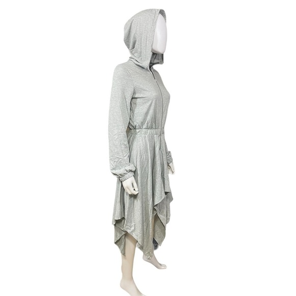 Long Sleeves Hooded Drape Dress Full Zipper Jacket Dress
New - Picture 4 of 7